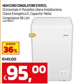 C+C maxigross Congelatore statico NGM offerta