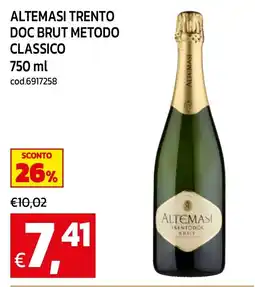 C+C maxigross Altemasi Trento DOC Brut Metodo Classico offerta
