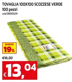 C+C maxigross Tovaglia scozzese verde offerta