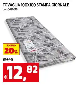 C+C maxigross Tovaglia stampa giornale offerta