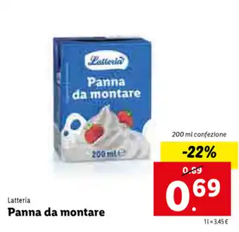 Panna da montare