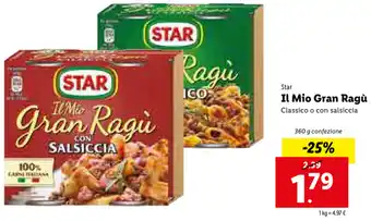 Lidl Il Mio Gran Ragú 360g offerta