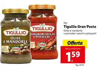 Lidl Tigullio Gran Pesto 190g offerta