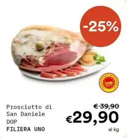 Borello Supermercati Prosciutto di San Daniele DOP FILIERA UNO offerta