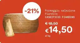 Borello Supermercati Formaggio selezione Fiandino offerta