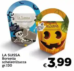 Maxipiù La Suisse Borsetta scheletri/zucca offerta