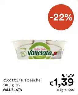 Borello Supermercati Ricottine Fresche Vallelata offerta