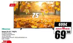 MediaWorld Hisense Smart TV 75" 75Q7S offerta