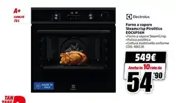 MediaWorld Forno a vapore Steamcrisp Pirolitico Electrolux offerta