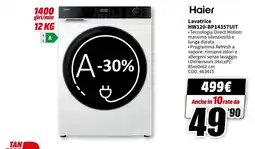 MediaWorld Lavatrice Haier offerta