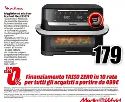 MediaWorld Friggitrice ad aria Ever Fry Dual Flex EZ9278 offerta