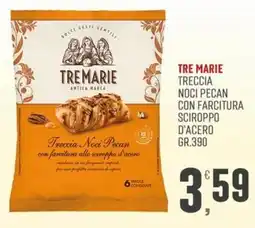 Marketpiù Tre Marie Treccia Noci Pecan offerta