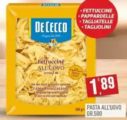 Marketpiù Fettuccine all'uovo De Cecco offerta