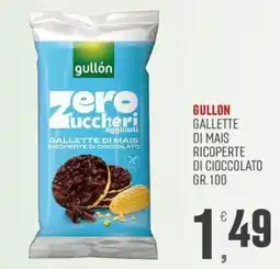 Marketpiù Gullón Gallette di mais ricoperte di cioccolato offerta