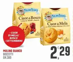 Marketpiù Mulino Bianco biscotti cuor di mela/bosco offerta