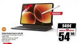 MediaWorld Tablet Redmi Pad 8+128 GB offerta