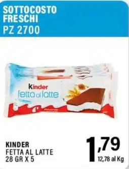 Gecop Kinder fetta al latte offerta
