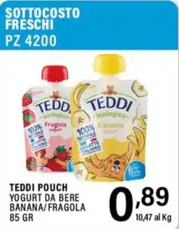 Gecop Teddi pouch yogurt da bere banana/fragola offerta