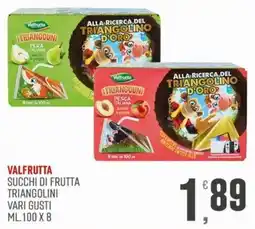 Marketpiù Valfrutta succhi di frutta triangolini offerta