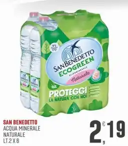 Marketpiù San Benedetto acqua minerale naturale offerta