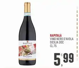 Marketpiù Rapitalà Vino Nero d'Avola offerta