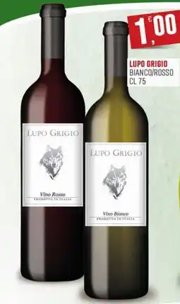 Marketpiù Lupo Grigio Vino Rosso offerta