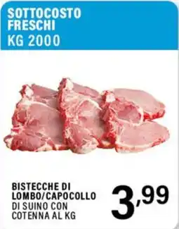Gecop Bistecche di lombo/capocollo di suino con cotenna offerta