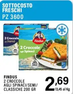 Gecop Findus 2 Crocchette agli Spinaci offerta