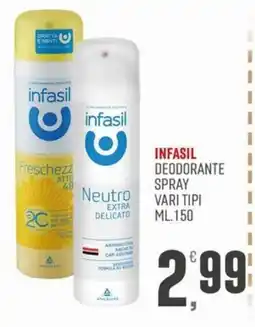 Marketpiù Infasil deodorante spray offerta
