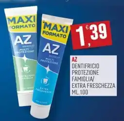Marketpiù AZ dentifricio protezione famiglia/extra freschezza offerta