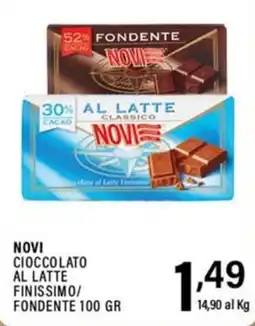 Gecop Novi cioccolato al latte finissimo offerta