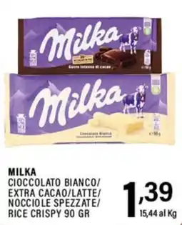 Gecop Milka cioccolato bianco offerta
