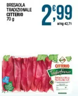 Sidis mini Bresaola tradizionale Citterio offerta