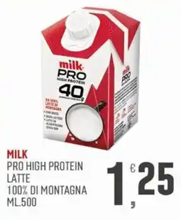 Marketpiù Milk Pro High Protein Latte 100% di montagna offerta