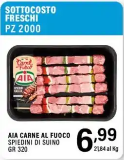 Gecop Aia carne al fuoco spiedini di suino offerta