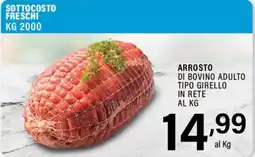 Gecop Arrosto di bovino adulto tipo girello in rete offerta