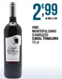 Sidis mini Vino Montepulciano d'Abruzzo Casal Thaulero offerta