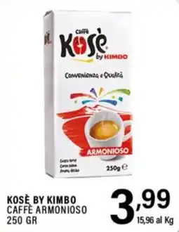 Gecop Kosè by Kimbo Caffè Armonioso offerta
