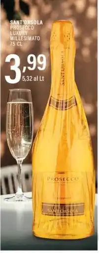 Gecop Prosecco Luxury Millesimato Sant'Orsola offerta
