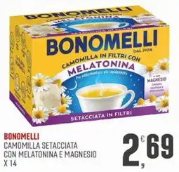 Marketpiù Bonomelli camomilla setacciata in filtri con melatonina e magnesio offerta