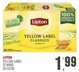 Marketpiù Lipton Yellow Label Tè Nero offerta
