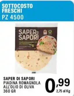 Gecop Saper di sapori piadina romagnola all'olio di oliva offerta