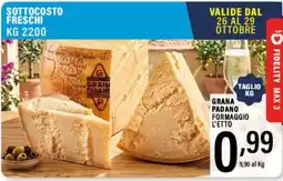 Gecop Grana Padano formaggio l'etto offerta