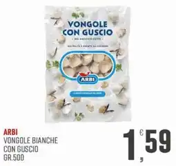 Marketpiù Arbi vongole bianche con guscio offerta