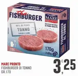 Marketpiù Fishburger di tonno Mare Pronto offerta