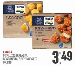 Marketpiù Frosta merluzzo d'alaska bocconcini/spicy nuggets offerta