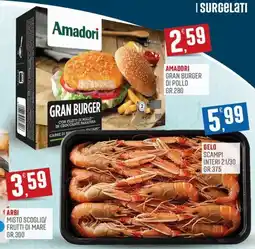 Marketpiù Amadori Gran Burger di pollo offerta