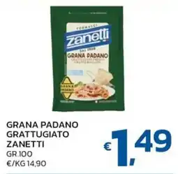 Ok Market Grana padano grattugiato Zanetti offerta