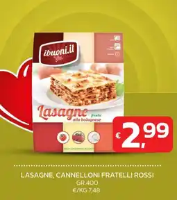 Ok Market Lasagne fresche alla bolognese Fratelli Rossi offerta
