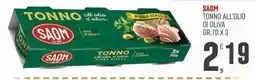 Marketpiù Tonno all'olio d'oliva pinna gialla Saom offerta